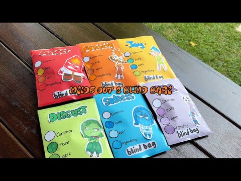 INSIDE OUT 2 BLIND BAGS🌈 || Asmr Unboxing🍋