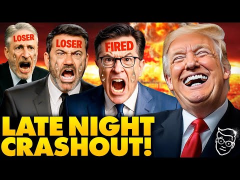 Fired Stephen Colbert CRASHES OUT in 'Response to Trump', Late Night Hosts Join in CRINGE Fest