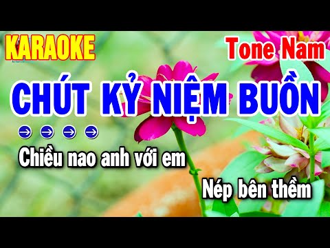 Karaoke Chút Kỷ Niệm Buồn Tone Nam Nhạc Sống Cha Cha Dễ Hát 2025 | Thanh Hải