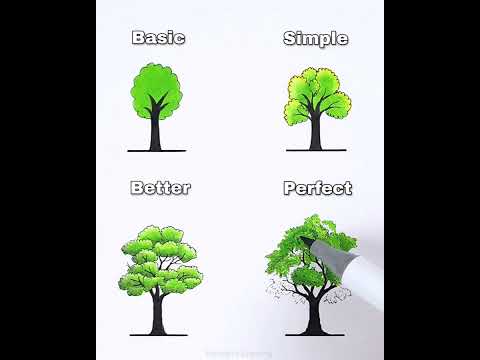 Mesmerizing 😍 | How to Draw Tree & 3d Art