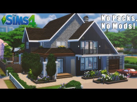 The Perfect Base Game Family Home 🏡 No Packs, No Mods! THE SIMS 4 | Stop motion