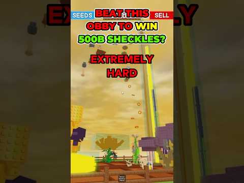 BEAT THIS GROW A GARDEN OBBY FOR 500 BILLION SHECKLES!? #growagarden #roblox #robloxshorts #gaming