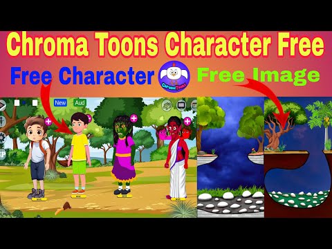 Chroma Toons Free Character | Chroma Toons App Full Tutorial | 2d animation cartoon tutorial