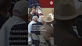 Trump praises ‘unity’ and ‘competence’ in Texas flood response #Shorts
