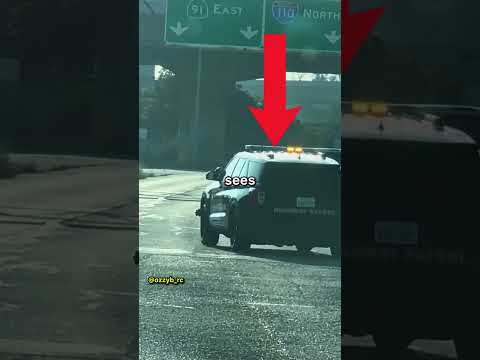 Rider Wheelies Then Runs From Cop