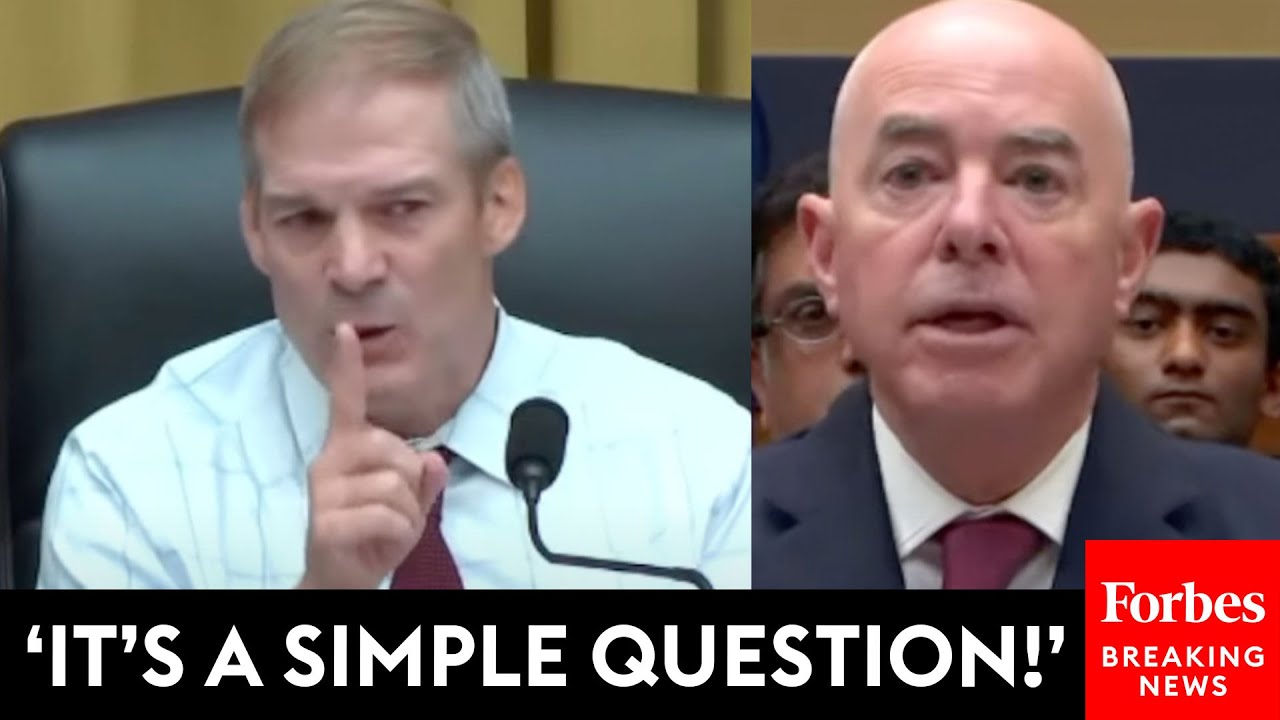 Jim Jordan Angrily Confronts Mayorkas Over Number Of Migrants Removed From U.S.