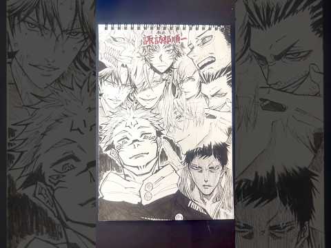Drawing characters!!🔥(CV: 諏訪部順一)  #諏訪部順一 #声優 #drawingchallenge