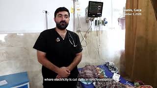 YouTube video thumbnail: 'Lives at Serious Risk’ as Power Outages Plague Gaza's Hospitals