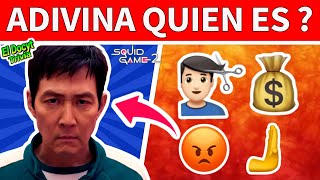 Adivina el PERSONAJE del JUEGO DEL CALAMAR 🦑😁 Encuentra el Emoji 😜🤪 squid game