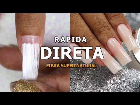 UNHA DE FIBRA DE VIDRO DIRETA E SUPER NATURAL