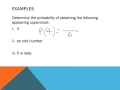 Probability Concepts and Calculations