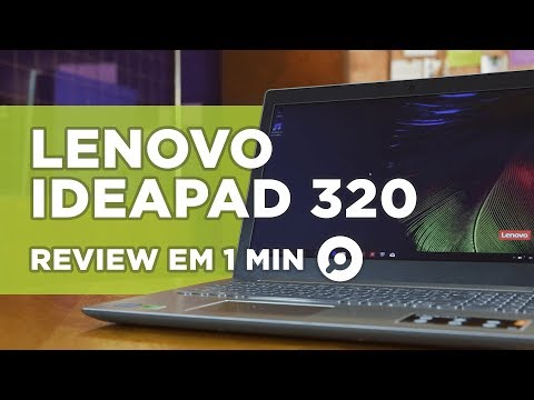(PORTUGUESE) Lenovo Ideapad 320  - ANÁLISE - REVIEW EM 1 MINUTO - ZOOM