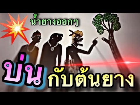 หนังตะลุง ยอดทองบ่นกับต้นยาง