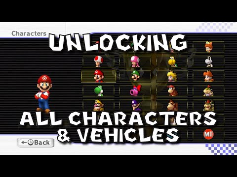 how to unlock characters mario kart wii