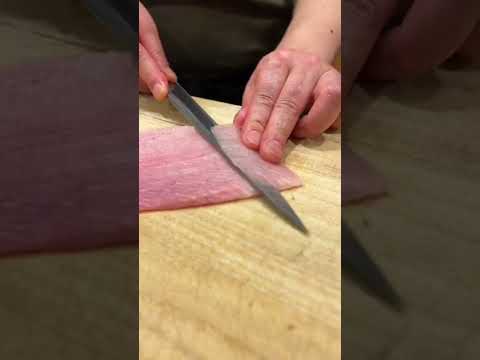 【So Good!! Wild Caught Yellowtail】Buri Nigiri #shorts #sushi #chefhiro #japan