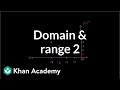 Exploring Domain and Range in Functions