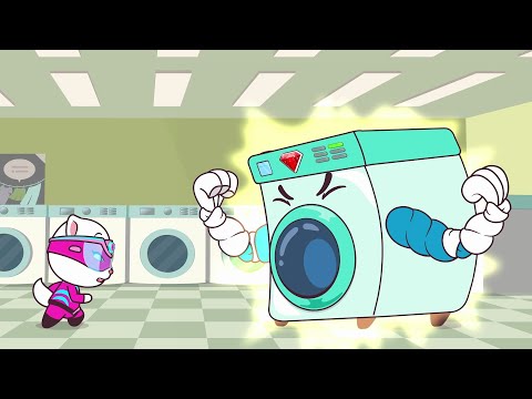 Talking Tom Heroes - The Big Bubble Fight in the Laundry (Episode 31)