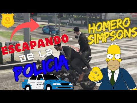 Como Homero Simpsons Escapa de los policías /Fivem gtarp