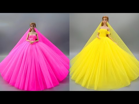 Barbie Doll Makeover Transformation ~ DIY Miniature Ideas for Barbie ~ Wig, Dress, Faceup, and More!