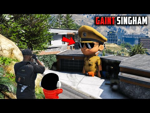 😫 Granny Changed Little Singham Into a Gaint Singham 🗿 | Singham Become Gaint | #gta5 #littlesingham