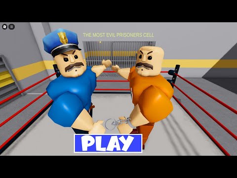 BORRY FIGHT! BORRY POLICEMAN VS BORRY PRISONER - Walkthrough Gameplay Roblox