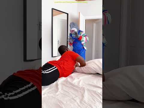 NERF WAR: DANCING MONSTER GIANT SHARK in my bedroom funny video short 2022 Comedy Real Life Zombie
