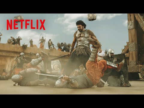 想像の斜め上空を行く城門突破🌴 | バーフバリ 王の凱旋 | Netflix Japan