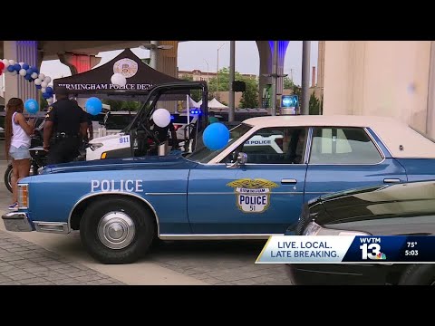 YouTube video thumbnail: Police and Fire Vehicles on Display at Birmingham's City Walk
