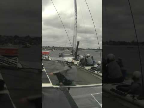 ?SHOCKING moment Germany came close to catastrophe!?‼️#sailgp #sailing #racing #crash #shorts