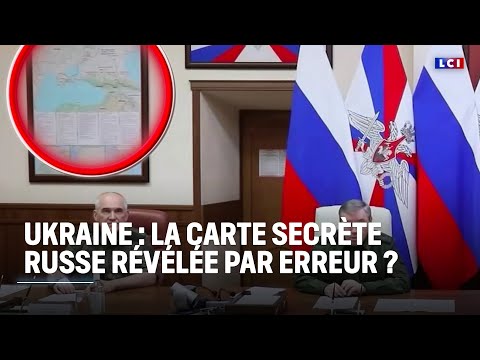 Ukraine : la carte secrète russe révélée par erreur ?｜LCI