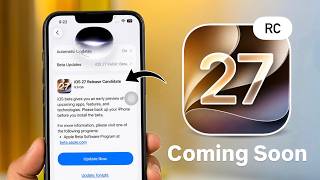 iOS 27 RC Update Coming Soon