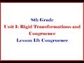 Understanding Congruence and Transformations