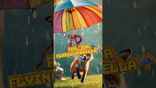 🦊☂️ *"When the Wind Stole Foxy's Umbrella!"* (Funny Cartoon for Kids)** #shorts #viralvideo