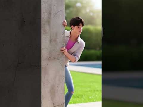 Jinu's mockery inspired Rumi to create the Golden Dragon Water Slide! #kpop #rumi#shorts