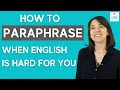 Paraphrasing Techniques and Strategies