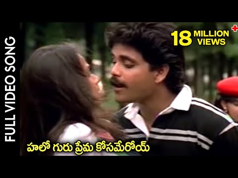 Nirnayam Movie || Hello Guru Prema Kosam Video Song || Nagarjuna, Amala || Shalimarcinema
