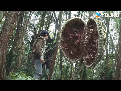 😱The man almost suicide after the plane landed on a deserted island! | Snake 4 | YOUKU MONSTER MOVIE