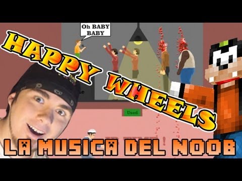 Happy Wheels | La Música del NOOB y Minecraft EVERYWHERE