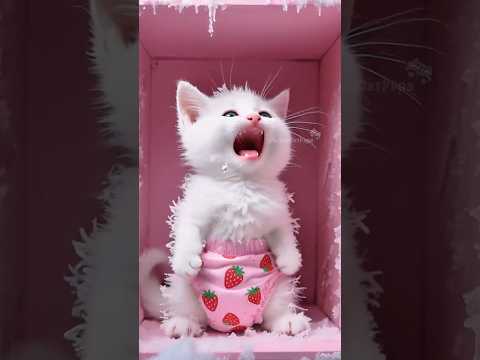 🍰❄️😱Kitten Eats Cake and Hides in Box—Gets Frozen in the Fridge!