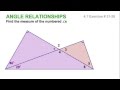 Triangle Properties and Angle Relationships