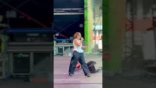 Sound check vs the show! Come see me on tour. Tickets at allieshelrock.com