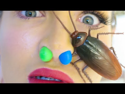 M&M'S STUCK ON MY FACE!!