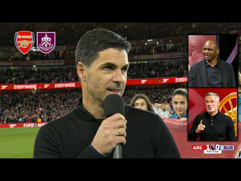 Mikel Arteta Adresses the Fans after Arsenal vs Burnley 1-0 🏆 Patrick Viera, Jamie Carragher React