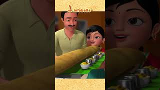 தோசை அம்மா தோசை அம்மா சுட்ட தோசை - Dosai Song | Tamil Rhymes for Children | Infobells #tamilrhymes