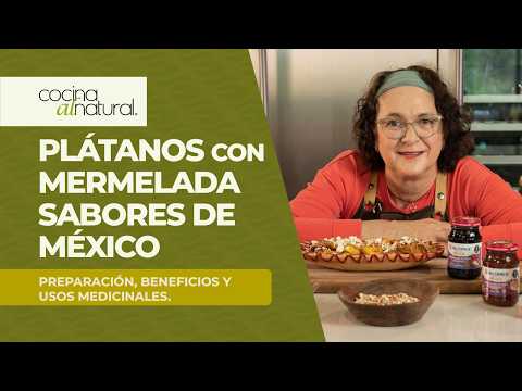 Postre sencillo con alma mexicana 🇲🇽 | Plátanos con mermelada de fresa-jamaica