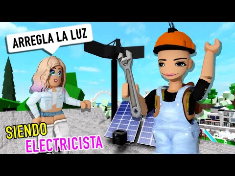 🤩Siendo Electricista  en Brookhaven😆/Roblox