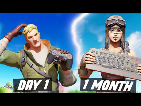 1 Month PS4 to PC Progression! Controller to Keyboard & Mouse Fortnite! (Fortnite PS4 to PC Tips)