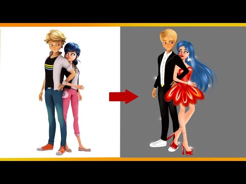 Miraculous: Ladybug And Gat Noir Transformation into Party_Miraculous Transformation