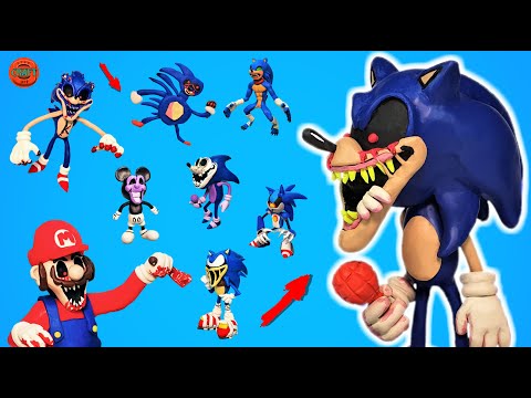 SONIC EXE, Sonic FNF Mods, MARIO EXE, All SONIC Mods with clay FRIDAY NIGHT FUNKIN'