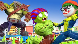 Scary Teacher 3D Funny || Spiderman summon Team superhero against Team giant zombie protect the city